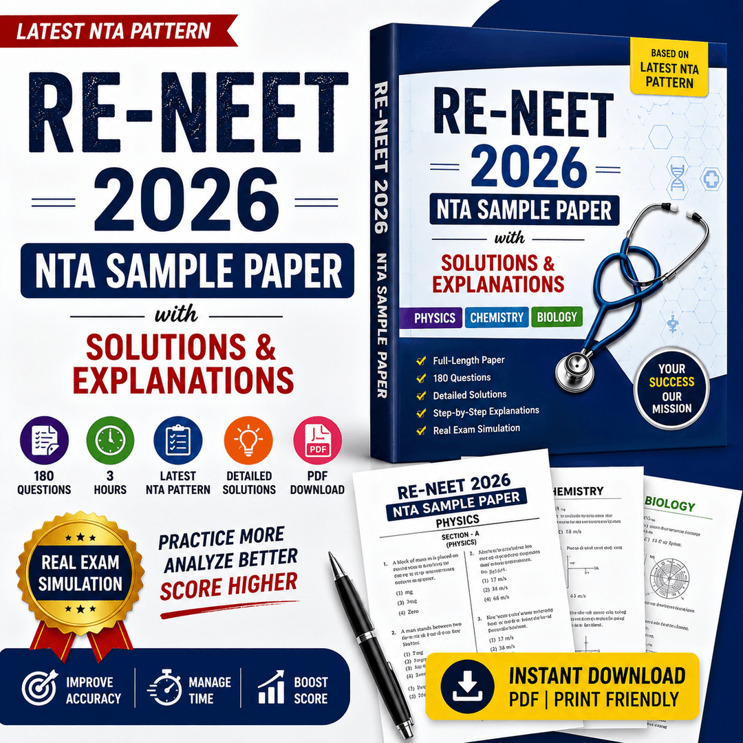 RE-NEET 2026 NTA Sample Paper with Solutions and Explanations